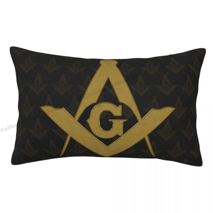 Freemasonry Hug Pillowcase Freemason Compass Masonic Backpack Cojines Garden Printed Car P