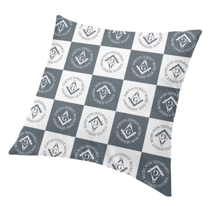 Freemasonry Sign Cushion Cover Double-sided Printing Masonic Floor Pillow Case for (3)