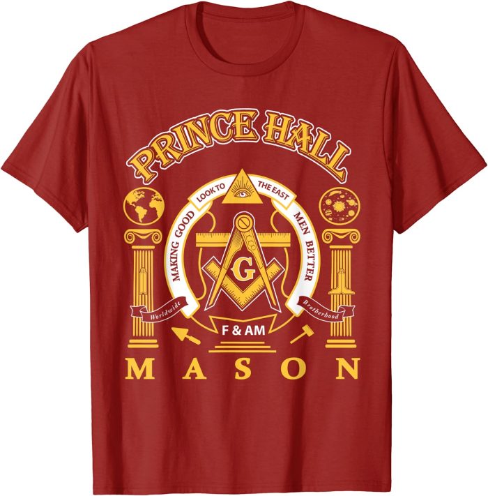 Greats Mason Masonic Prince Hall Masons Presidents Day Gift T-Shirt (2)