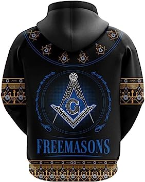 LIOONS Men's 3D Printed Hoodie, Masonic Rune Pullover Street Harajuku C (1)