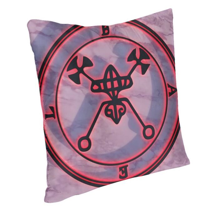 Luxury Masonic Freemason Cushion Cover for Sofa Soft Goetia Bael Lesser Key of Sol