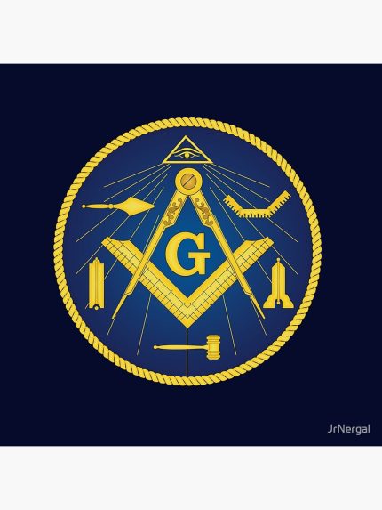 Mason,Masonic Freemasonry, Architecture symbol , compass, God geometry. Throw Pillow (1)