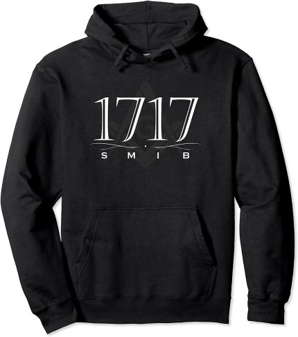 Masonic 1717 SMIB Square & Compass Freemason Pullover Hoodie (1)