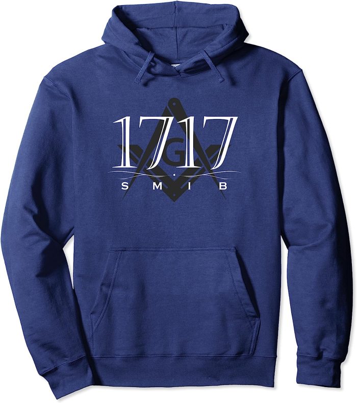 Masonic 1717 SMIB Square & Compass Freemason Pullover Hoodie (2)