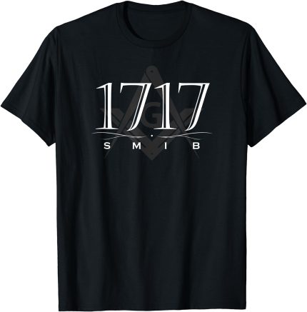 Masonic 1717 SMIB Square & Compass Freemason T-Shirt (2)