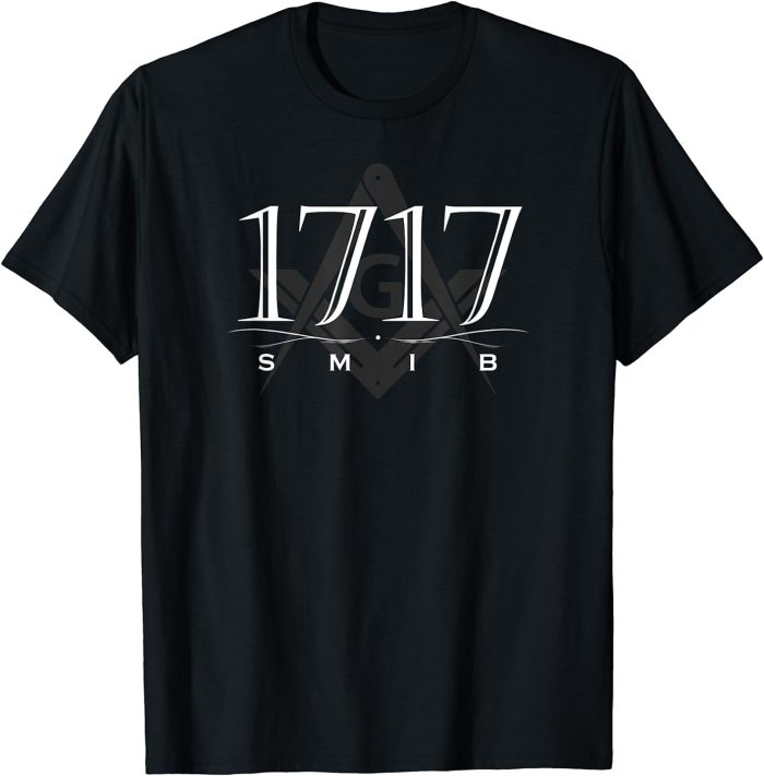 Masonic 1717 SMIB Square & Compass Freemason T-Shirt (2)