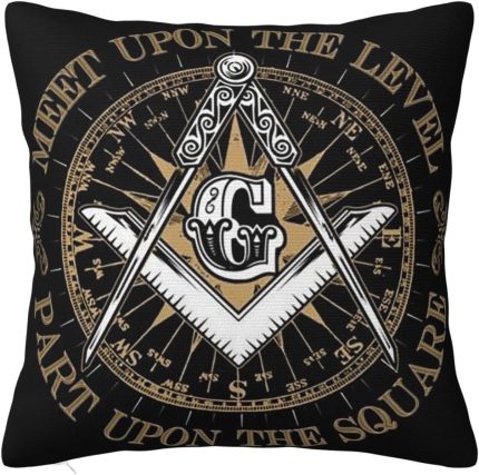 Masonic Faith Hope Charity Freemason Logo Throw Pil