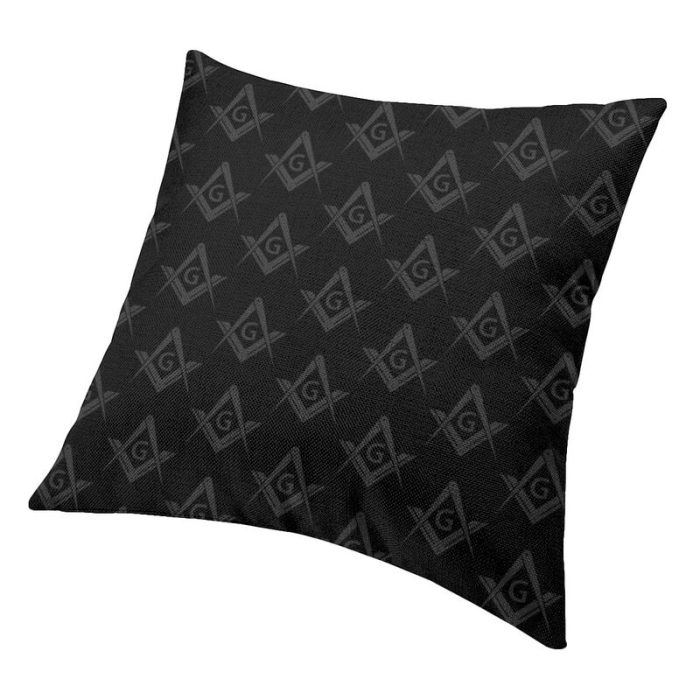 Masonic Freemason Pattern Cushion Covers 45x45 Freemasonry Mason Throw Pillow (3)