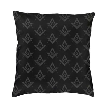 Masonic Freemason Pattern Cushion Covers 45x45 Freemasonry Mason Throw Pillow Ca (1)