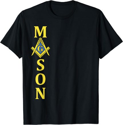 Masonic Mason Square & Compass Freemason T-Shirt (1)