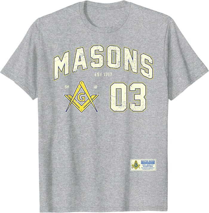 Masonic Masons Sports Jersey 03 Hiram Abiff Freemason T-Shirt (3)