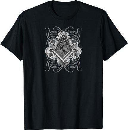 Masonic Shirt Freemason Gift Square & Compass T-Shirt (1)