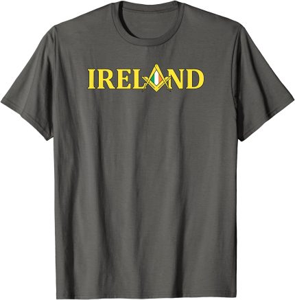 Masonic Shirt Ireland Irish Flag Square & Compass Freemason T-Shirt (2)