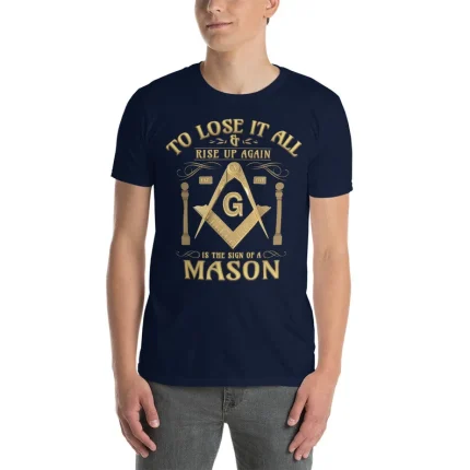 Masonic Shirt, Rise Up Again Square & Compass, Freemason Shirt (1)