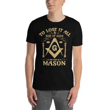 Masonic Shirt, Rise Up Again Square & Compass, Freemason Shirt (2)