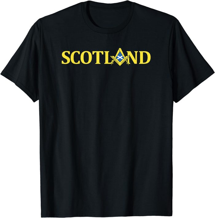 Masonic Shirt Scotland Scottish Flag Square Compass T-Shirt (1)