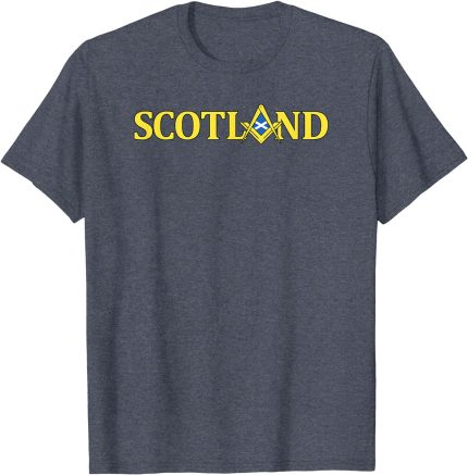 Masonic Shirt Scotland Scottish Flag Square Compass T-Shirt (2)