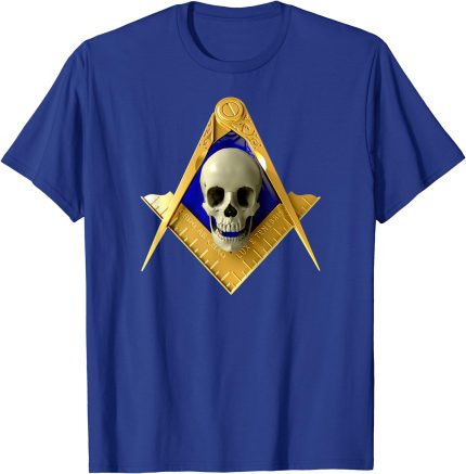 Masonic Shirt Square Compass Skull Freemason T-Shirt (2)