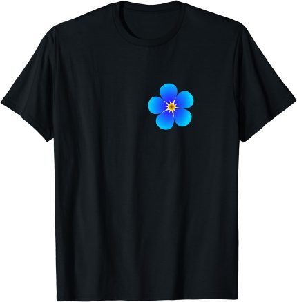 Masonic forget me not flower symbol Scottish rite Freemason T-Shirt (1)