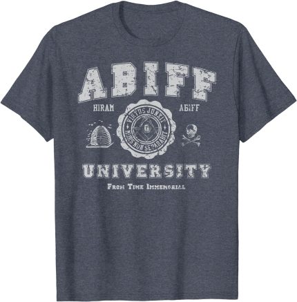 Mens Abiff University, Masonic Tee Shirt T-Shirt (2)