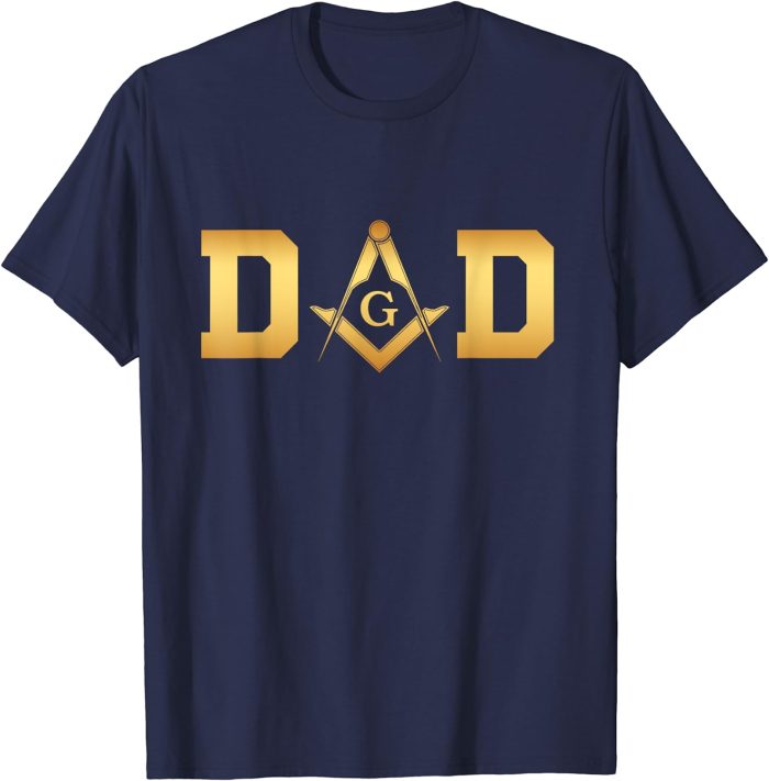 Mens Masonic Dad, Father's Day Gift Freemason T-Shirt (1)