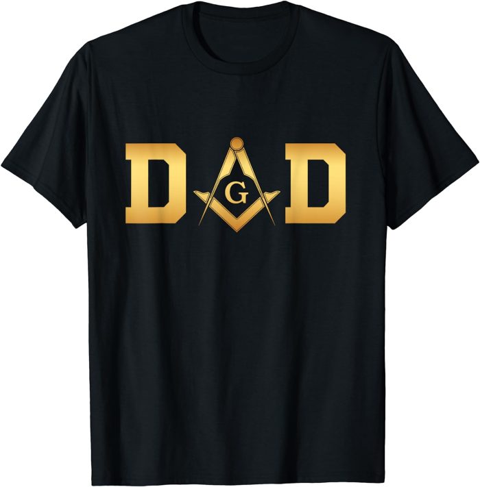 Mens Masonic Dad, Father's Day Gift Freemason T-Shirt (2)