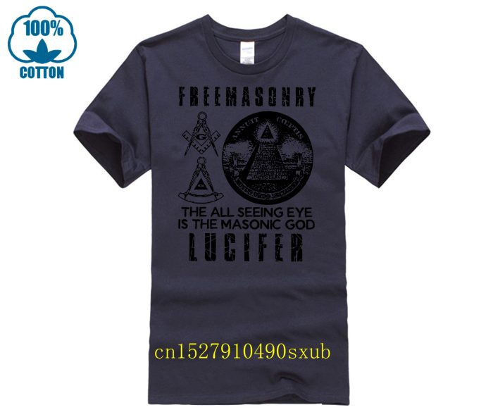 man t shirt Freemasonry The All Seeing Eye Is The Masonic God Lucifer Shirt woman tee (4)