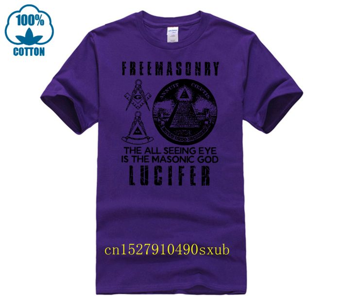 man t shirt Freemasonry The All Seeing Eye Is The Masonic God Lucifer Shirt woman tee (5)