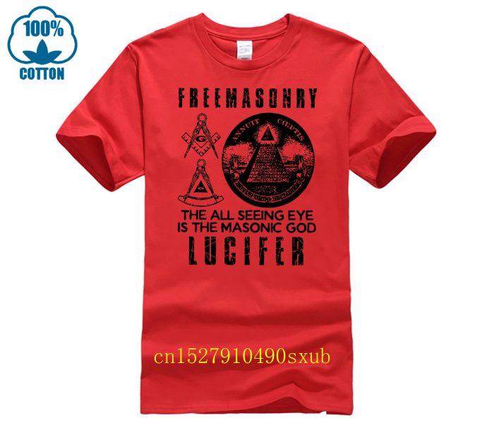 man t shirt Freemasonry The All Seeing Eye Is The Masonic God Lucifer Shirt woman tee (6)