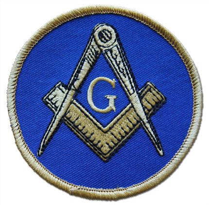 2-Piece Free Mason Blue Circle Freemason Pride Patch Sew or Iron On by Novel Merk (2)