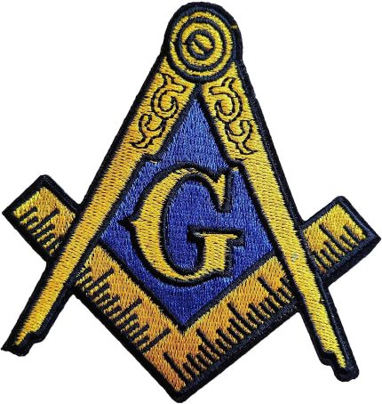 Freemason Flag Masonic Square and Compass Mason Iron On Sew