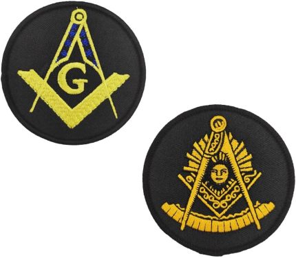 Freemasons Masonic Embroidered Iron on Patches (2)