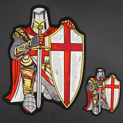 KNIGHTS TEMPLAR COMMANDERY PATCH - HANDMADE CRUSADER EMBROIDERED (1)