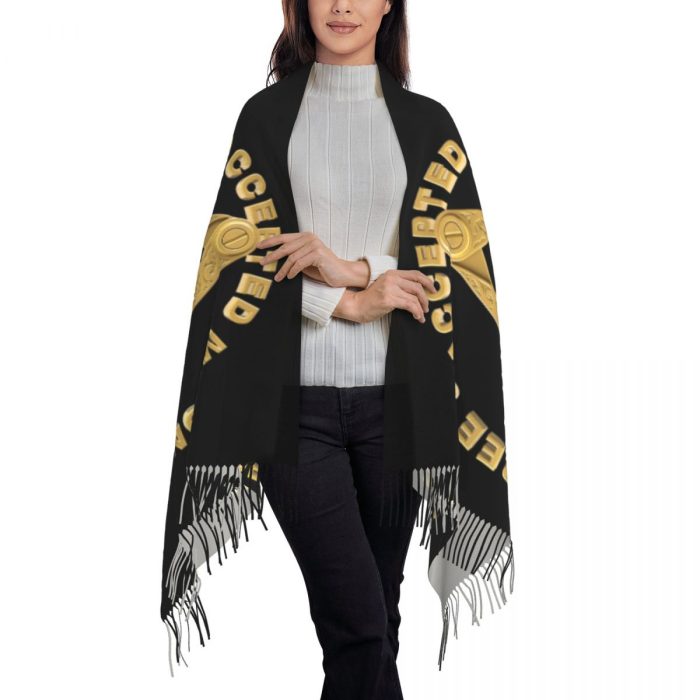 Ladies Long Masons Masonic Freemason Scarves Women Winter Fall Thick War (3)