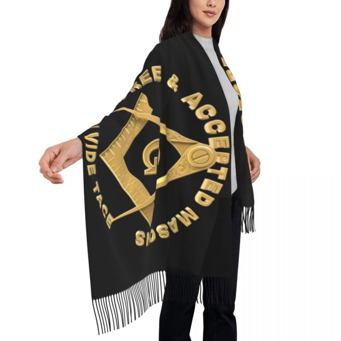 Ladies Long Masons Masonic Freemason Scarves Women Winter Fall Thick War (4)