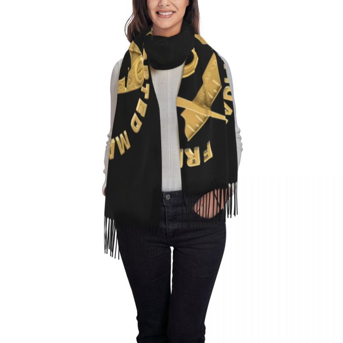 Ladies Long Masons Masonic Freemason Scarves Women Winter Fall Thick War