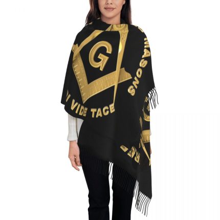 Ladies Long Masons Masonic Freemason Scarves Women Winter Fall Thick Warm (1)