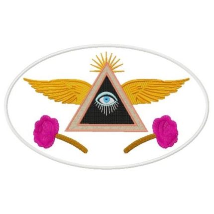 Ladies Masonic Patch Embroidery Design