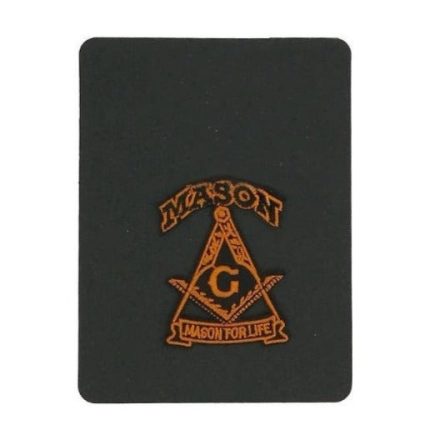 MASTER MASON BLUE LODGE PATCH - MASON FOR LIFE SQUARE AND COMPASS G EMBROIDERED