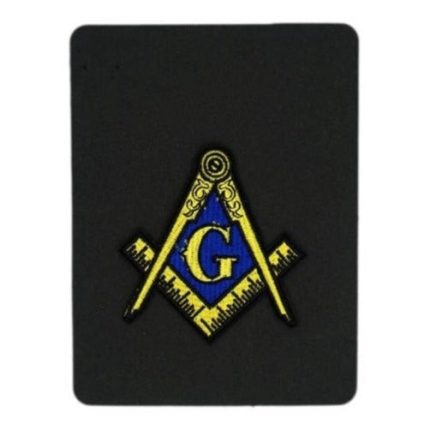 MASTER MASON BLUE LODGE PATCH - SQUARE & COMPASS G EMBROIDERED (1)