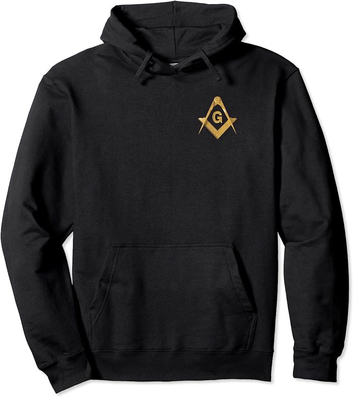 Masonic F & AM Masons Square & Compass Freemason Pullover Hoodie (2)