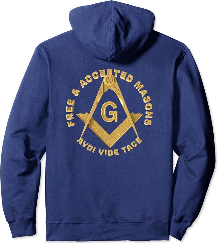 Masonic F & AM Masons Square & Compass Freemason Pullover Hoodie (4)