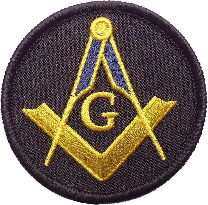 Masonic G Square Compass Biker Jacket Patch Iron on sew on