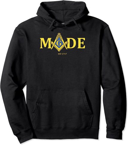 Masonic Made Est 1717 Freemason Pullover Hoodie (1)