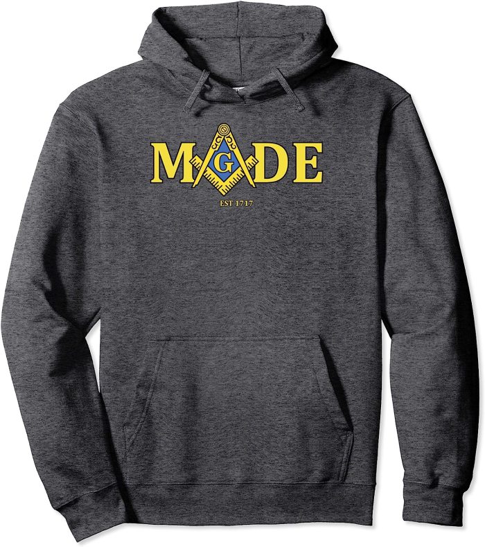 Masonic Made Est 1717 Freemason Pullover Hoodie (2)