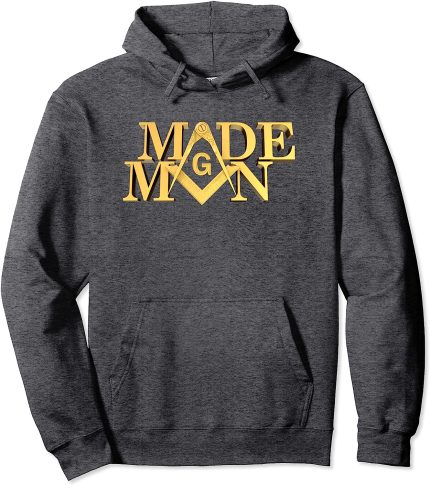 Masonic Made Man Square And Compass Freemason Pullover Hoodie (2)