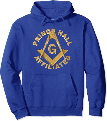 Masonic PHA Prince Hall Affiliated Square Compass Freemason Pullover Hoodie (2)