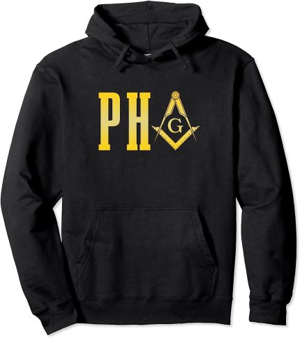 PHA Prince Hall Mason Freemason Masonic Square & Compass Pullover Hoodie (1)