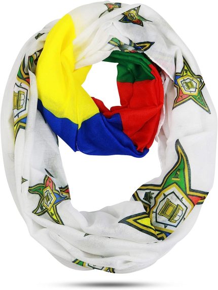 The Masonic Depot Women's Oversized Order of the Eastern Star OES Infinity Scarf, 42x32 inche