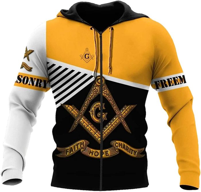 Winter 3D Print Freemasonry Symbol AG Hoodies, Masonic Full Siz (6)